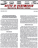 Corvette Market Letter & Price Guide